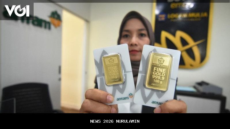 Harga emas Antam turun Rp6 ribu akhir pekan, ini daftarnya