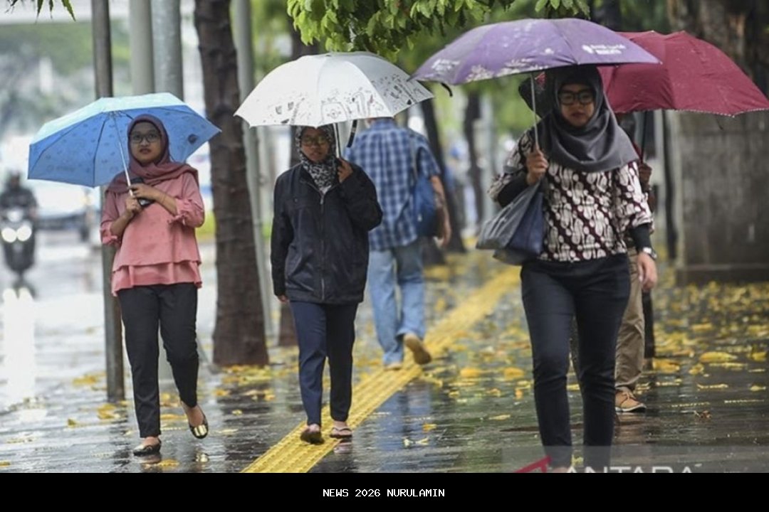 BMKG Peringatkan Hujan Lebat Mengguyur Sebagian Besar Indonesia Hari Ini
