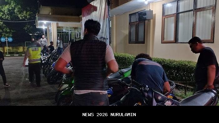 Polres Majalengka Amankan Puluhan Motor Bising di Alun-alun