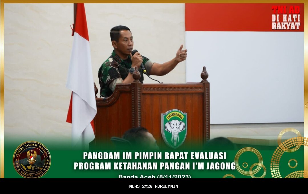 Pangdam IM Puji Program Ketahanan Pangan Yonif 853