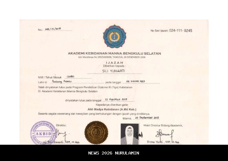 Tiga Tahun Ijazah Lulusan Kebidanan Tertunda, Ini Penjelasannya