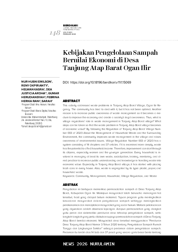 Pemkab Aceh Barat Dorong Pengelolaan Sampah Organik untuk Tingkatkan Ekonomi Keluarga