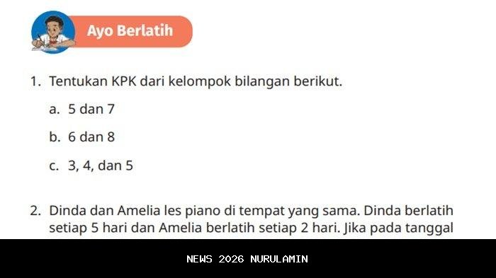 Kunci Jawaban Matematika Kelas 5: Ayo Berlatih Bab 2, Halaman 42
