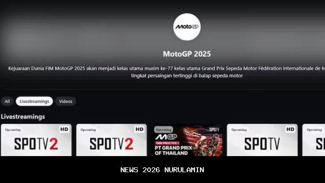 Nonton MotoGP Malaysia 2025 Langsung! Link Streaming Resmi di Trans7, Vidio, dan Vision+