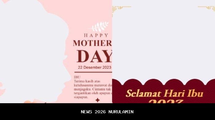 Kumpulan 20 Twibbon Spesial Hari Ibu 2025, Desain Keren untuk Dibagikan 22 Desember