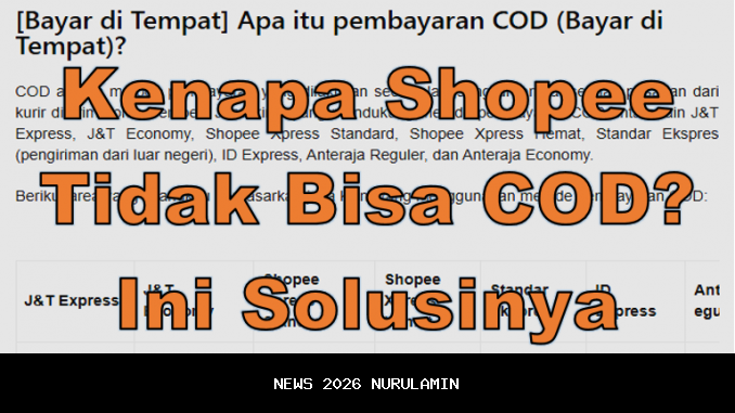 Mengapa Shopee Tidak Menyediakan Pembayaran COD?