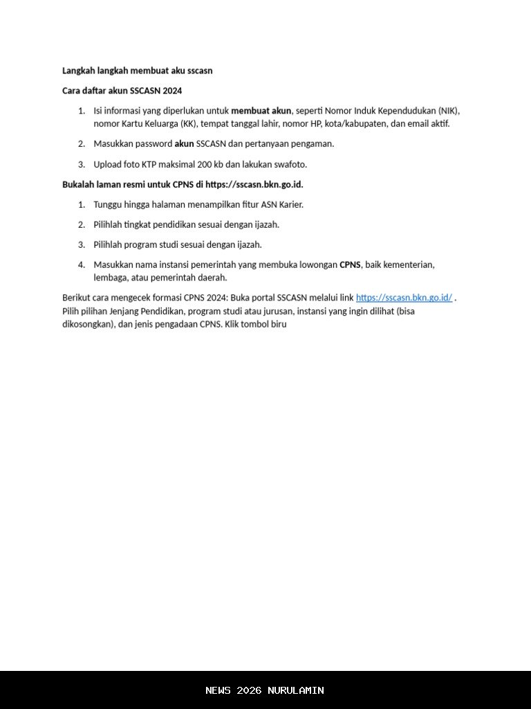 Panduan Pendaftaran CPNS 2026 yang Harus Diperhatikan Agar Tidak Salah Langkah