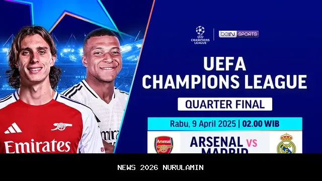 Laga Big Match Liga Champions 21-23 Oktober 2025: Arsenal vs Atletico, Real Madrid vs Juventus