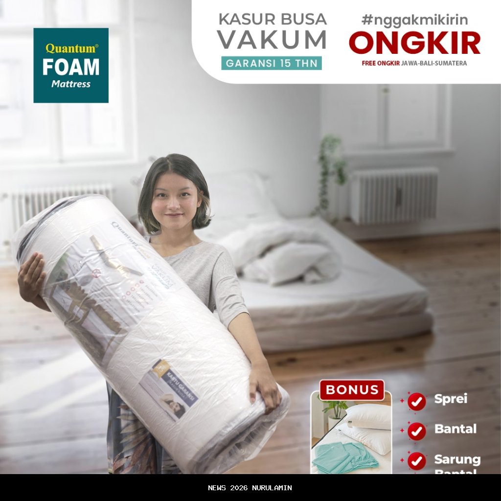 Kasur Sejuk dalam Kemasan Vakum Hadirkan Mimpi Quantum