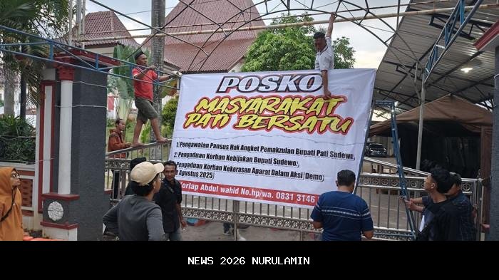 Pemakzulan Sudewo, Aliansi Pati Bangun Posko di Depan DPRD