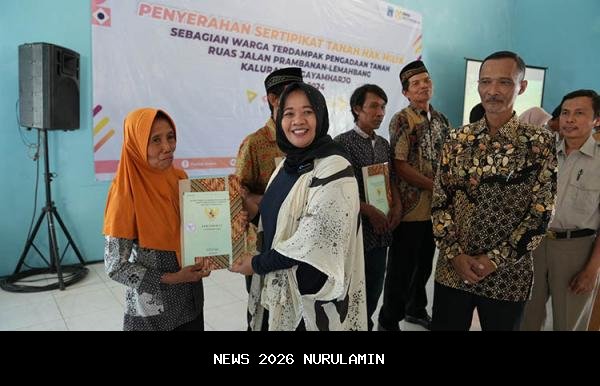 454 Bidang Tanah Terdampak Jalan PrambananLemahbang Kini Bersertifikat