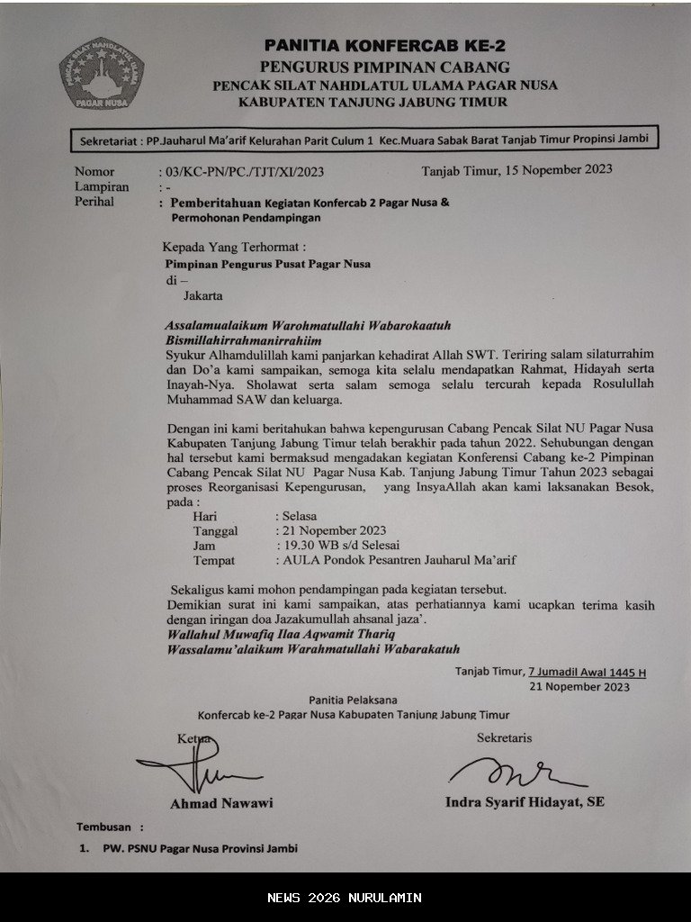 Terpilih di Konfercab 2, Syamsul: Pagar Nusa Juga Wadah Kaderisasi Moral