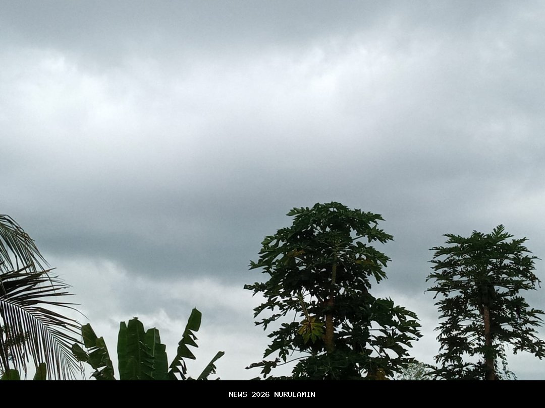 Hari Ini 10 Wilayah di Mimika Berawan, 6 Kecamatan Diguyur Hujan