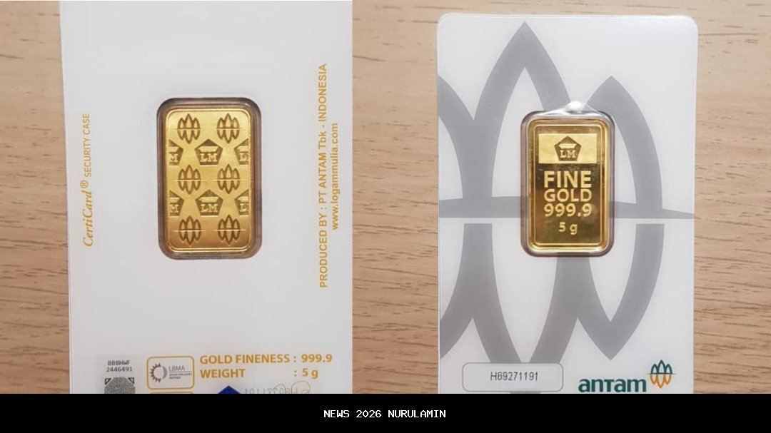 Harga Emas Pegadaian Hari Ini, Antam Anjlok 19 Oktober 2025