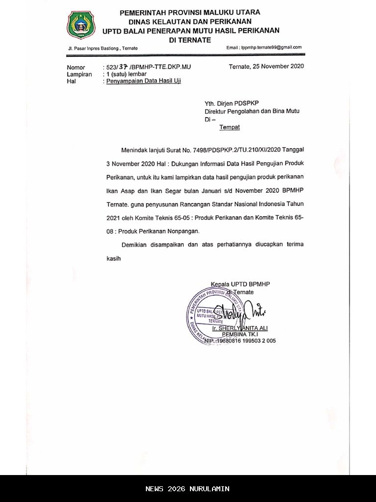 Pengadaan Peralatan KDH dan WKDH Pemprov Maluku Utara Dibuktikan