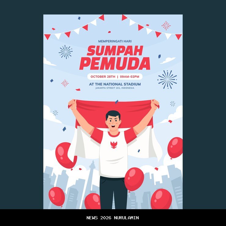 Poster 105 Tahun Sumpah Pemuda 2025 yang Keren, Inspiratif, dan Bersemangat