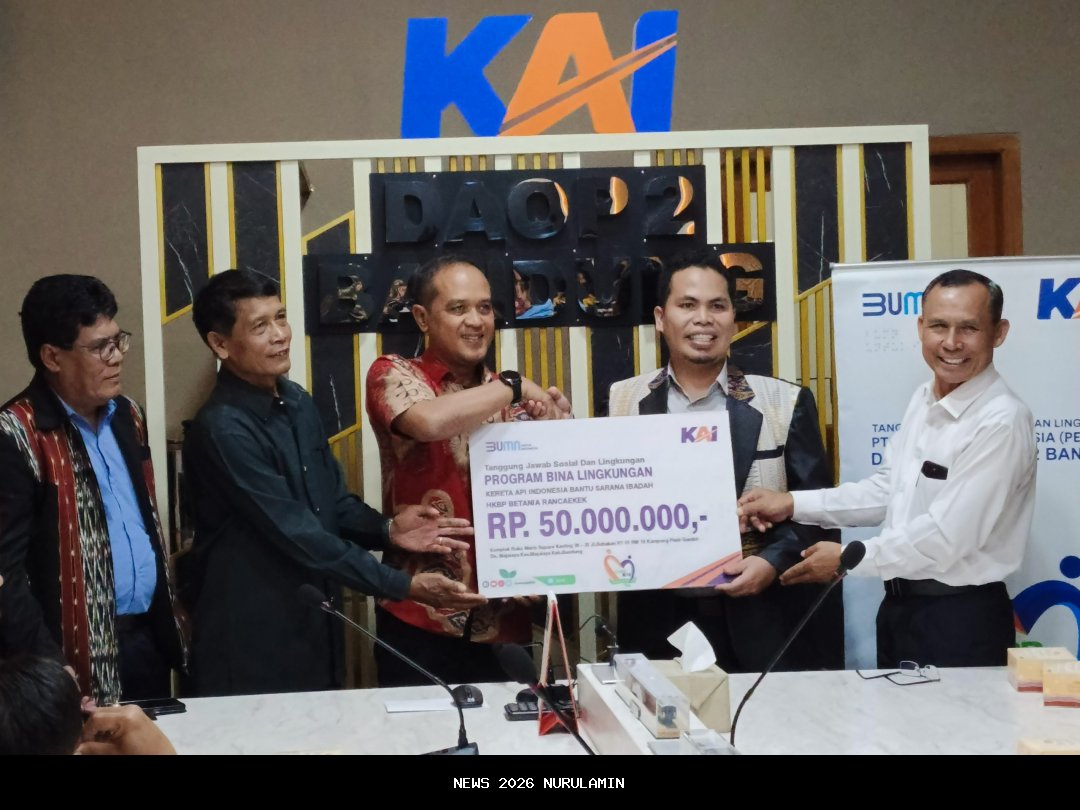 Daop 5 Purwokerto Salurkan Bantuan TJSL Rp132 Juta untuk Fasilitas Umum dan Ibadah