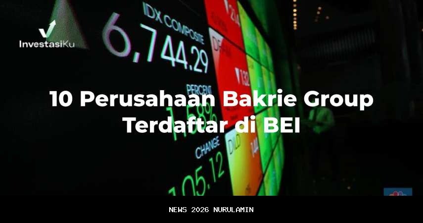 Daftar saham Bakrie Group yang terdaftar di BEI