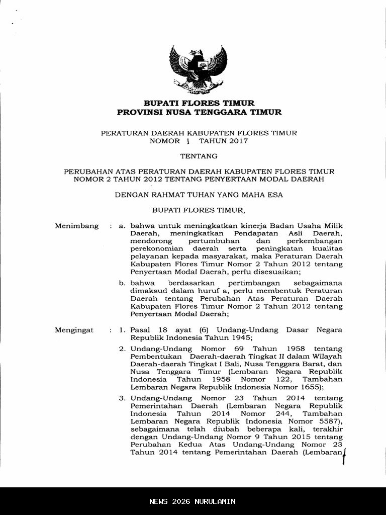 Usaha Bupati Flores Timur Cari Dana Afirmasi Hanya Buang Uang Daerah