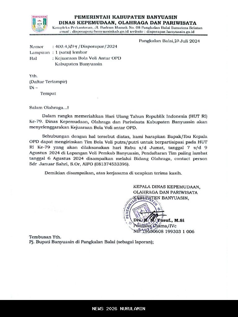 HKN ke-61: Turnamen Sepak Bola Antar OPD Dinas Kesehatan Buol