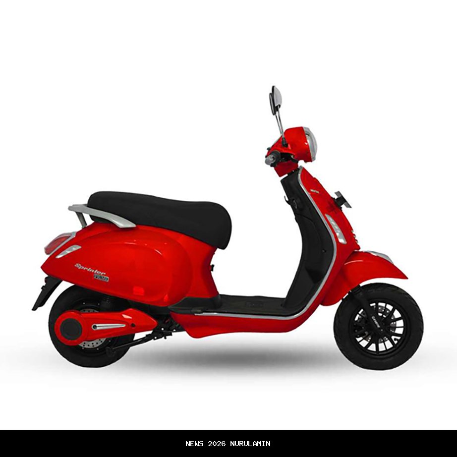 Sprinto Motor Listrik Meluncur di Semarang dengan Desain Gahar dan Fitur Lengkap