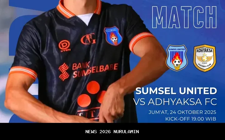Prediksi Sumsel United vs Adhyaksa: 4 Fakta Menarik Laga Papan Atas Liga 2
