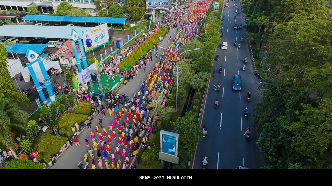 Pesona Melayu Pontianak Tampilkan Keindahan di Jepin Massal Hari Jadi Kota ke-254