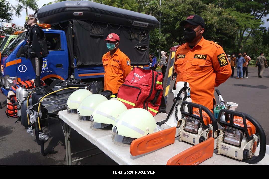 Hadapi Cuaca Ekstrem, BPBD Surabaya Gelar Gladi Kedaruratan di 13 Kecamatan