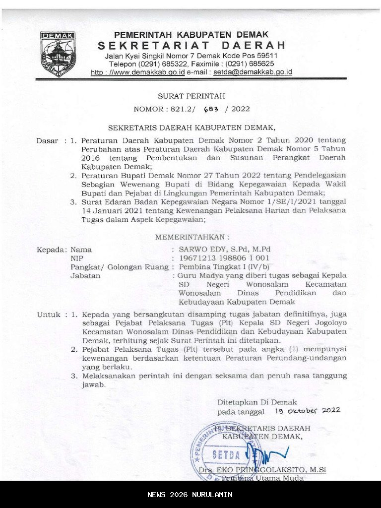 72 Sekolah di Pidie Kini Dipimpin Plt Kepala Sekolah