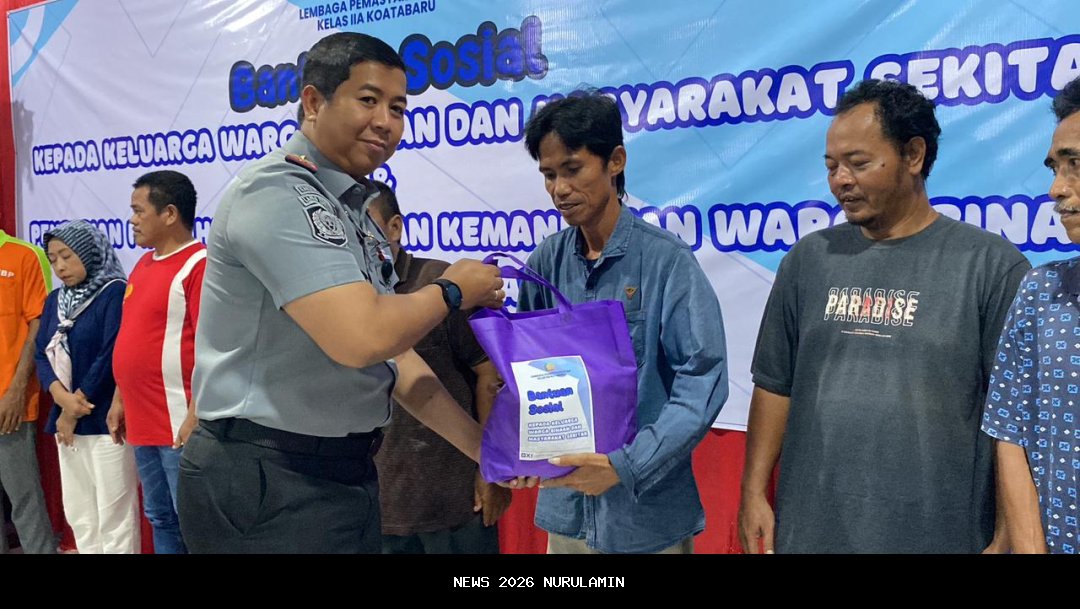 Lapas Dharmasraya Berikan Bantuan Sosial untuk WBP dan Keluarga, Tunjukkan Kepedulian Nyata
