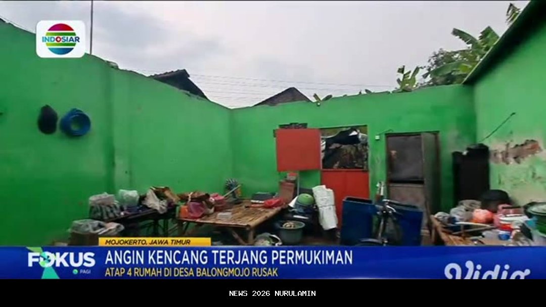 Satu Jiwa Tewas, Puluhan Rumah Rusak Akibat Angin Kencang di Indramayu