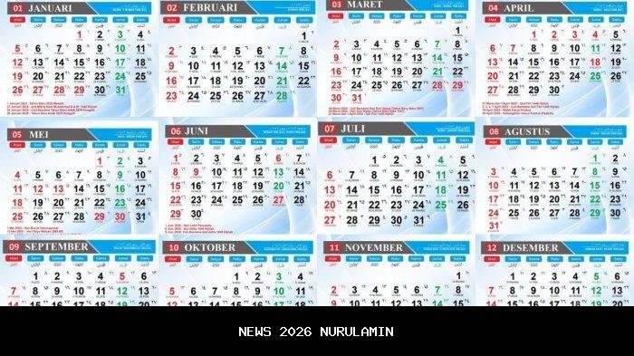 Kalender 2026: Jadwal Libur Panjang Lengkap dengan Weton Jawa dan Hijriyah