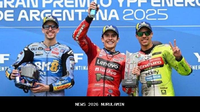 Hasil MotoGP Malaysia 2025: Alex Marquez Juara, Bagnaia Gagal, Pedro Acosta No 2