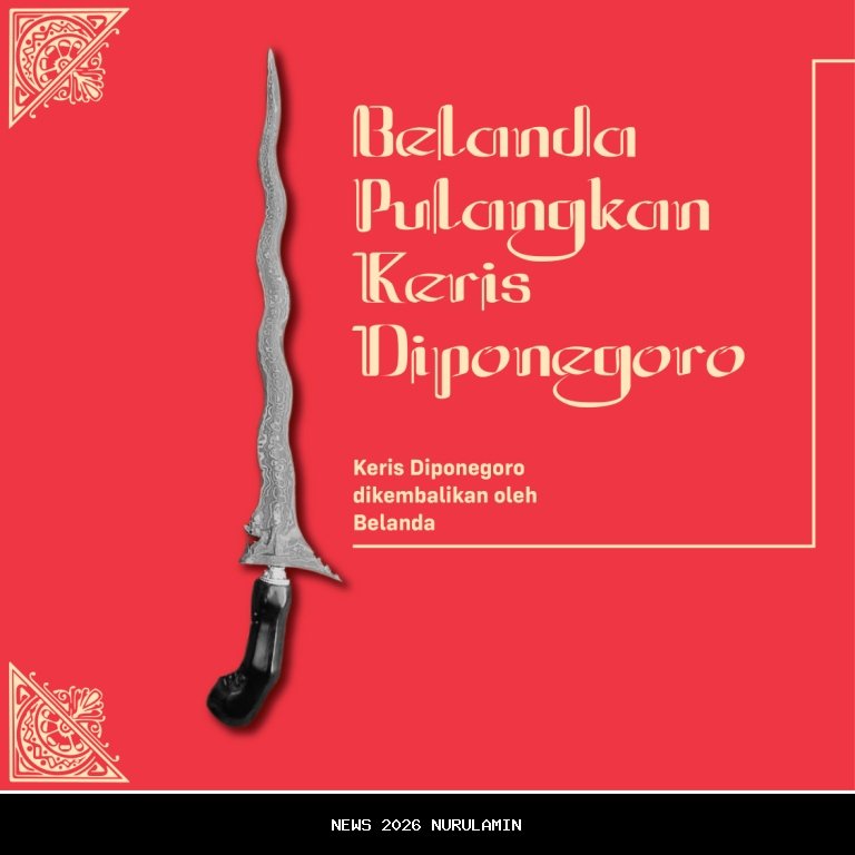Kemenbud Siap Pulangkan Keris Diponegoro dan 28 Ribu Fosil dari Belanda