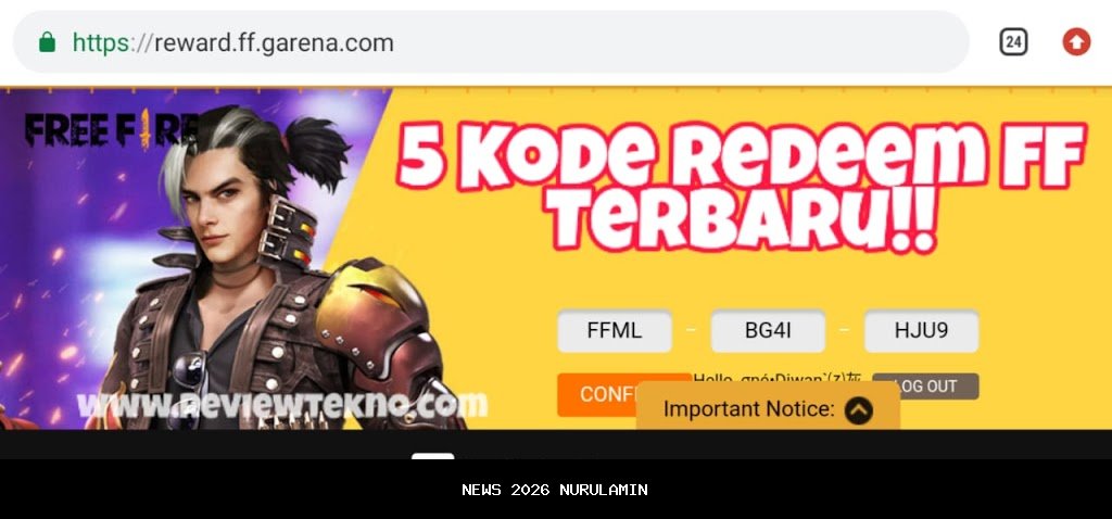 Kode Redeem FF Terbaru 24 Oktober 2025, Klaim Hadiah Gratis Sekarang!