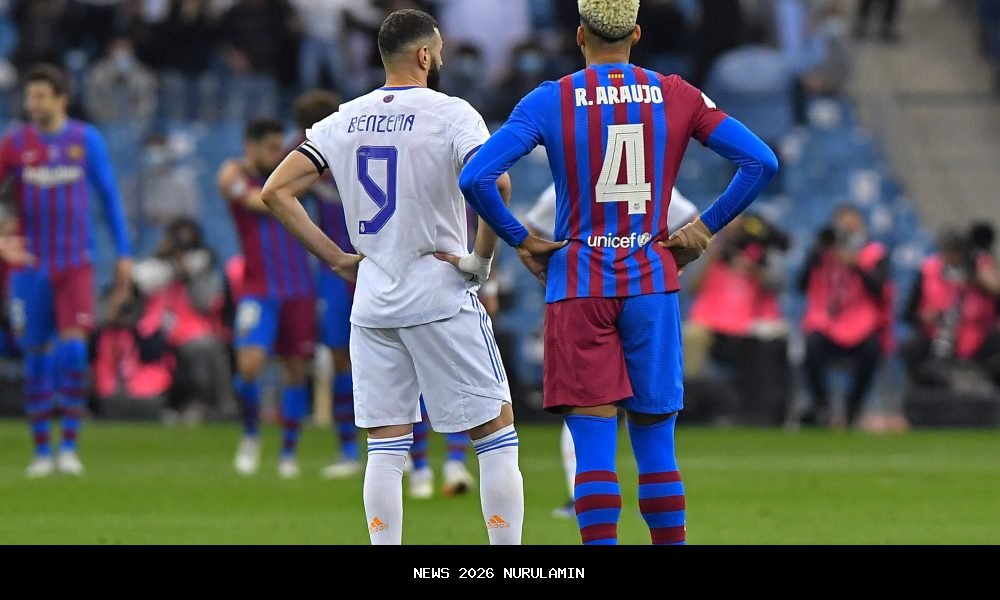 Hasil Pertandingan Real Madrid vs Barcelona 2-1, Pedri Dikartu Merah, Mbappe Jadi Penentu