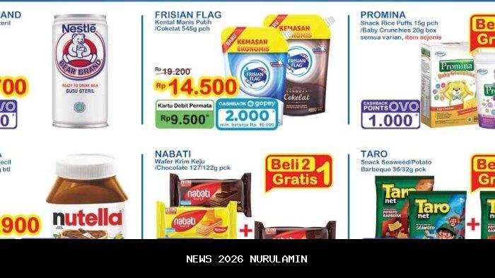 Promo Indomaret: Cash Back 5.000, Promina 9.500, Minyak Telon 18.500