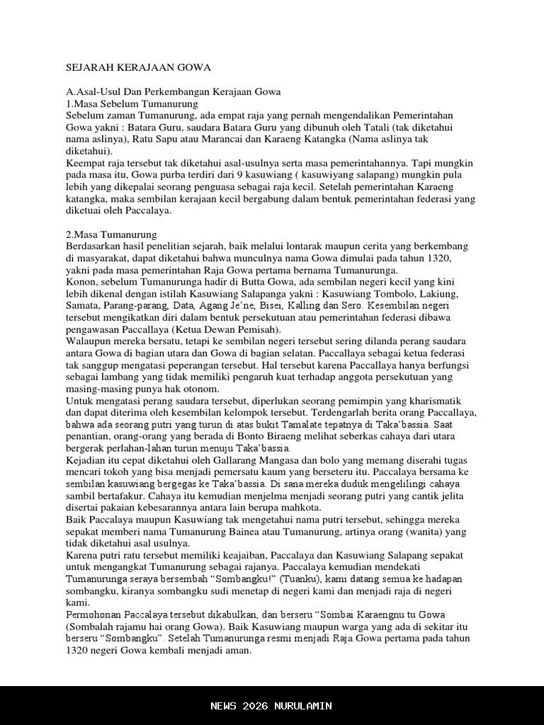 Menelusuri Jejak Kerajaan Gowa yang Masih Hidup