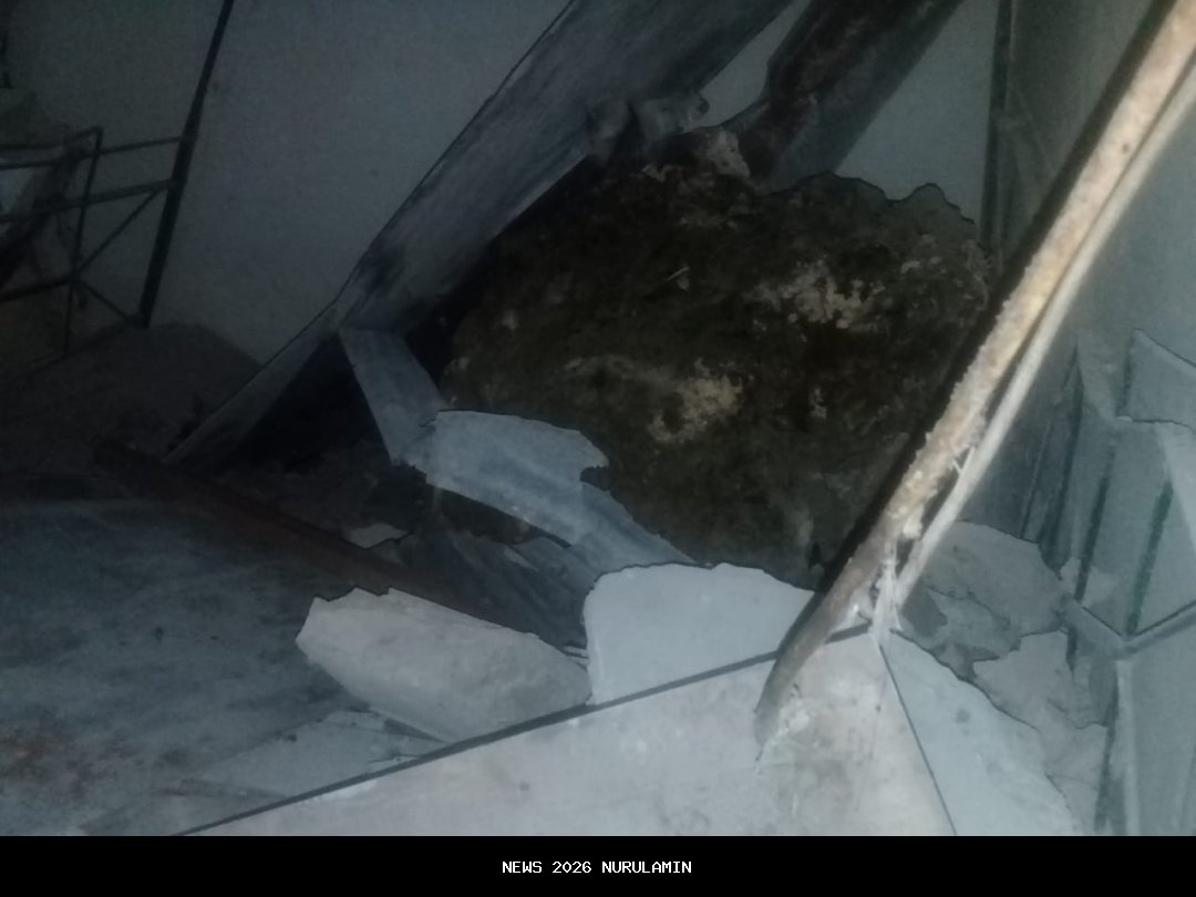 Gunung Batu Kapur di Banyumas Longsor, 3 Rumah Warga Rusak