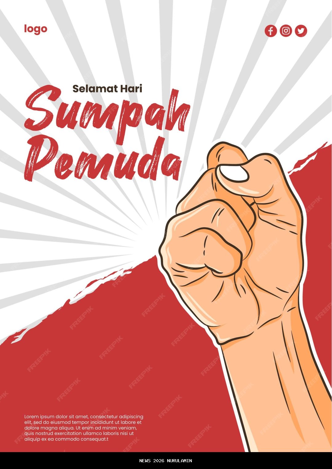 Daftar 30 Unduh Poster Sumpah Pemuda 2025, Desain Menarik