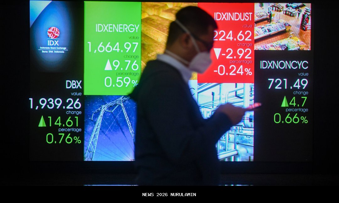 IHSG Awalnya Menguat, Lalu Jatuh ke Zona Merah