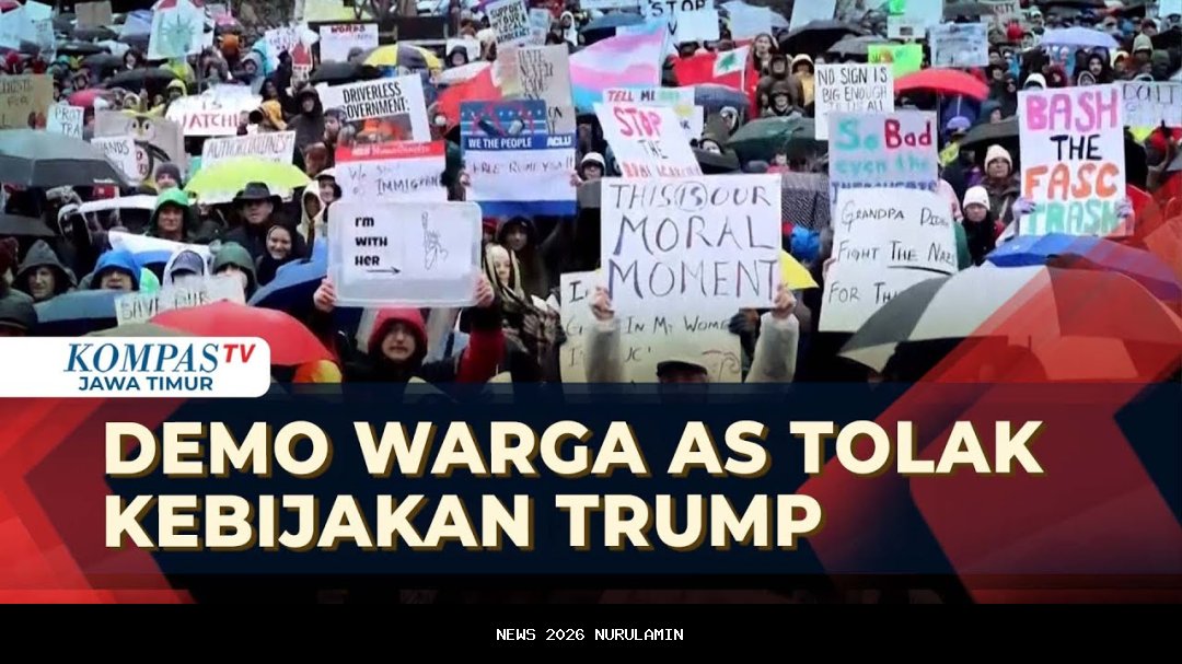Gelombang 'No Kings' Mengguncang Amerika: 7 Juta Warga Turun ke Jalan Lawan Trump