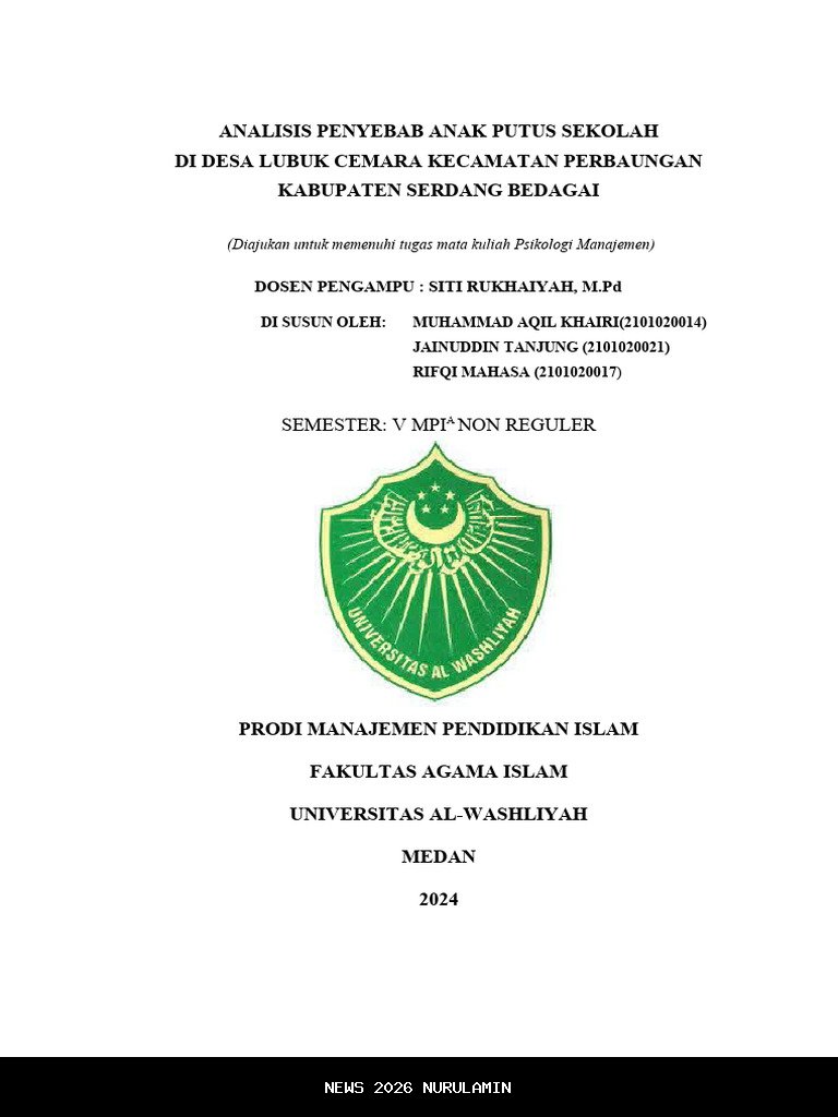 Faktor Ekonomi dan Dinamika Keluarga Dominasi Anak Putus Sekolah di Jombang