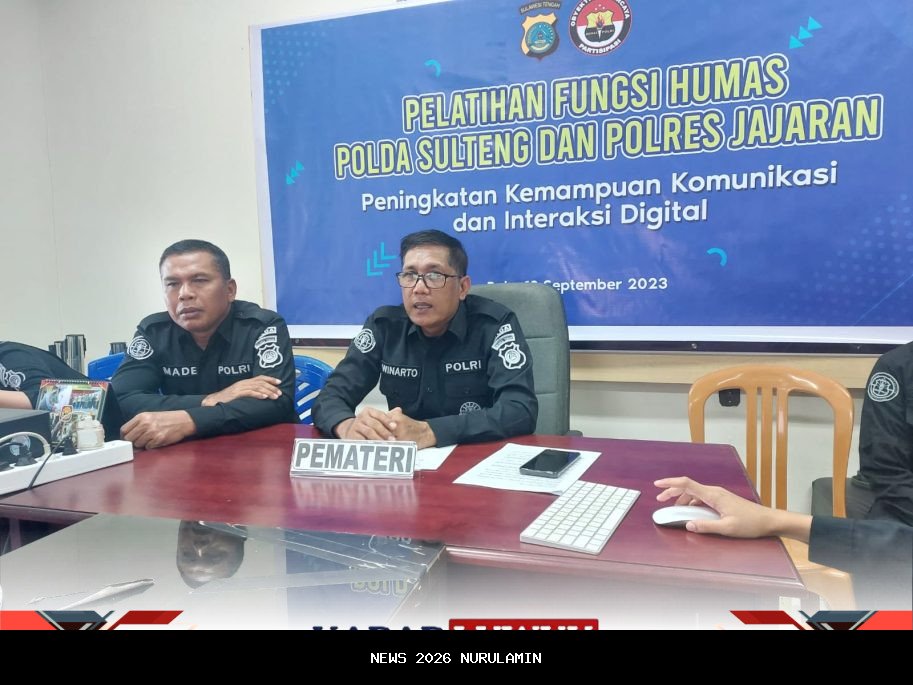 Bidhumas Polda Sulteng Kembangkan Polisi Humanis dan Cerdas Digital Melalui Pelatihan Media