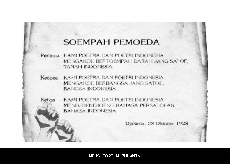 Teks Pidato Sumpah Pemuda 2025 Resmi, Unduh PDF Di Sini