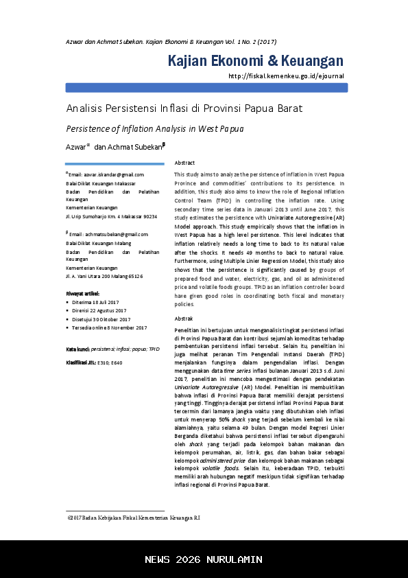 Atur inflasi, Pemprov Papua Barat tingkatkan koordinasi lintas sektor