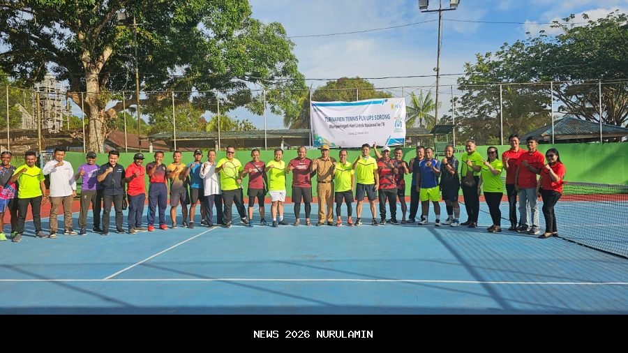 PLN NTT Gelar Turnamen Tenis, Semangat Olahraga Tingkatkan Sinergi Antarinstansi
