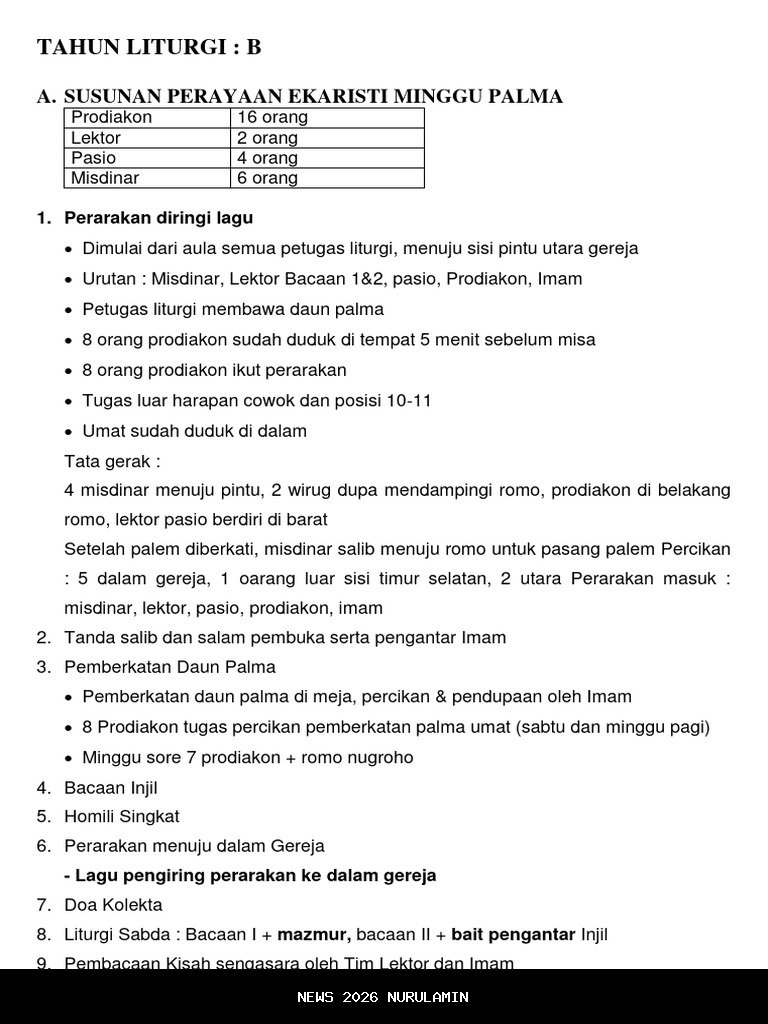 Panduan Perayaan Ekaristi Minggu ke-9 November 2025 Pekan XXXII