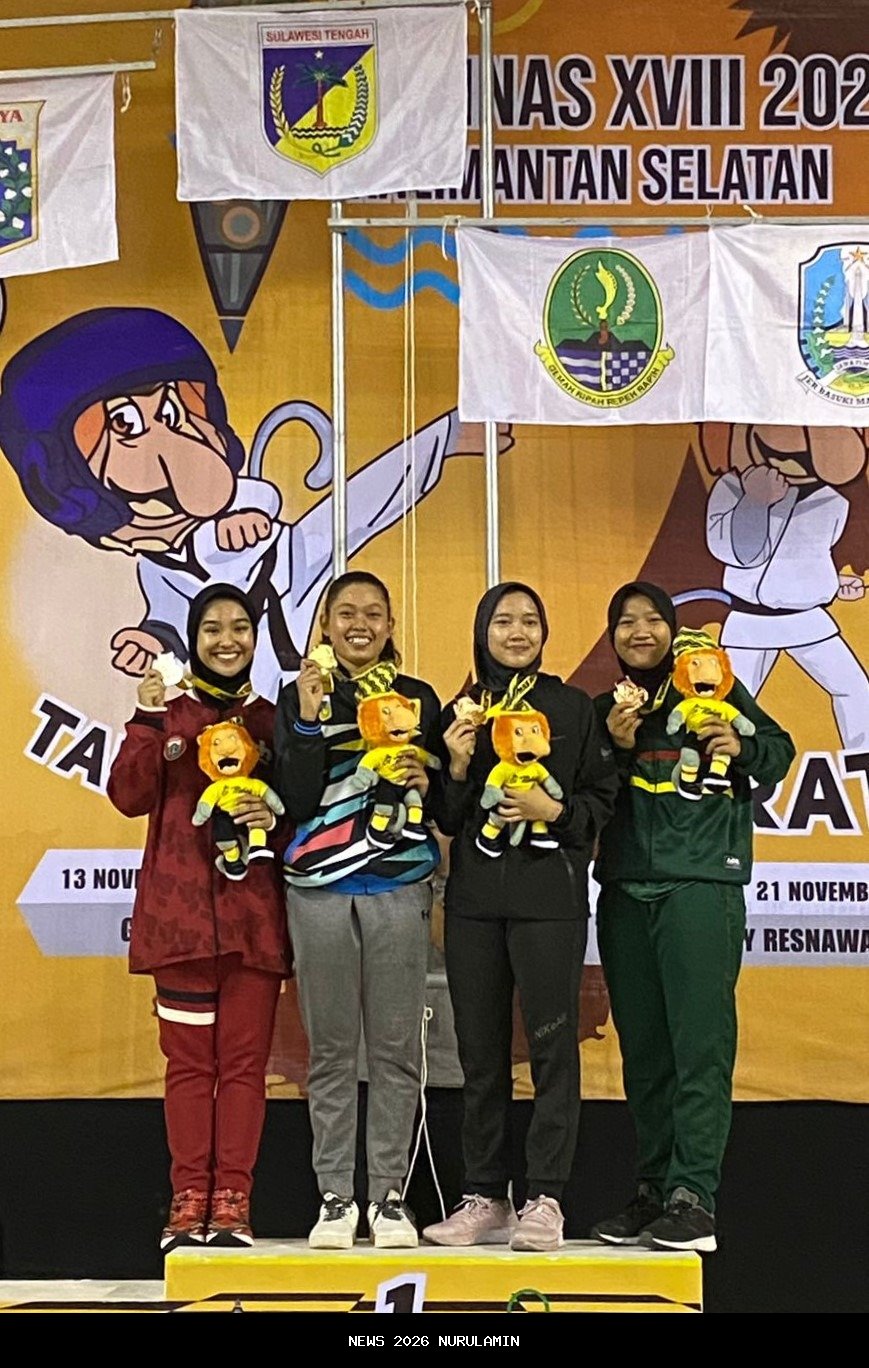 Tri Fachryanti Ramadhana Raih Medali Kumite 61 kg di PON Bela Diri Kudus