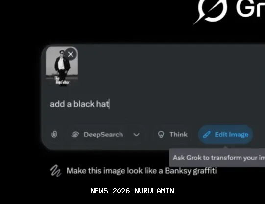 Grok batasi pembuatan gambar di X setelah dikecam publik